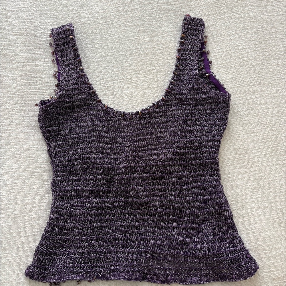 Violet Knit Top and Skirt Set - Picture 3 of 6